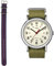 Timex Unisex Quarz mit Nylon Armband T2N651PF + Weekender Unisex Uhrenarmband TW7C03300