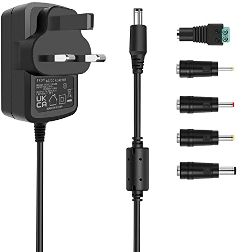 TKDY 24V 1.5A Power Supply 36W AC DC Adapter 5.5x2.5mm DC Plug for LED Strip Light, CCTV Camera, Mini-TV and more, 1.5 Amps Max