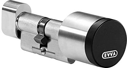 EVVA AirKey Starter Paket – elektronischer Zylinder - verschiedene Längen – inkl. 3 KeyTags, 6 KeyCredits und Montagewerkzeug - Nickel (41/K31)