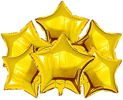 Stern Folienballon, Folien Luftballon Sterne, Sternluftballons, 18 Zoll Luftballons Geburtstag Party Dekoration, für Hochzeit Geburtstag Verlobung Party Dekorationen, 25 Stück, Gold