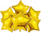 Stern Folienballon, Folien Luftballon Sterne, Sternluftballons, 18 Zoll Luftballons Geburtstag Party Dekoration, für Hochzeit Geburtstag Verlobung Party Dekorationen, 25 Stück, Gold