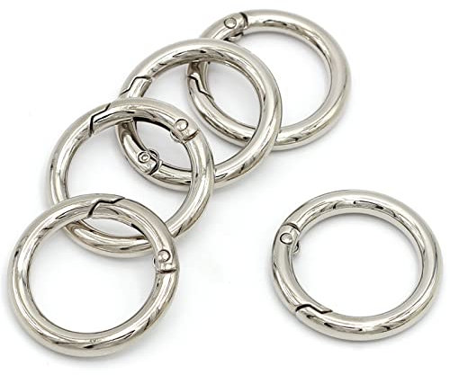 Flying Horse66 Mousqueton rond, anneau ressort zinc (35 mm)