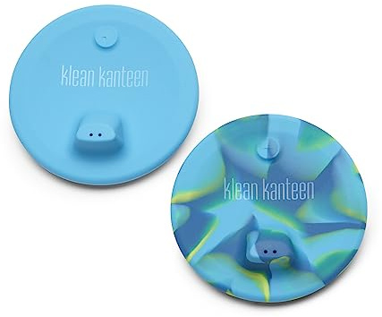 Klean Kanteen Kid's Cup Sippy Lid 2-Pack Blue/Blue Tie Dye