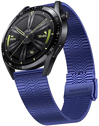 Songsier Correas Huawei Watch GT 3 46mm, Correa de Metal para Huawei Watch GT 2 46mm, Huawei Watch GT 3 Pro/GT 2 Pro/GT 2e/ GT Active/Watch 3, Galaxy watch 3 45mm/Galaxy Watch 46mm/Gear S3/Gear 2