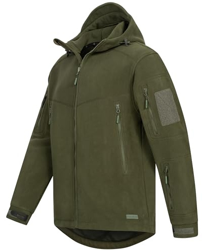 Höhenhorn Biferten Herren Militär Fleecejacke Outdoor Winddichte Jacke mit Kapuze
