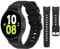 Tasikar No Gap Bands Compatible with Samsung Galaxy Watch 7/6/5/4 40mm 44mm/6 Classic 43mm 47mm/5 Pro/4 Classic band, Soft Silicone Sport Strap for Women Men, Black