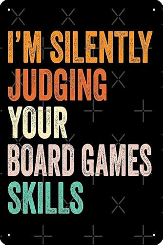 Lustiges I'm Silently Judging Your Board Games Skills-T-Shirt, lustiges cooles Brettspiele, Liebhaber, Herren, Damen, Mädchen, Geburtstag, Weihnachten, Geschenkidee, Poster, 20,3 x 30,5 cm, lustiges