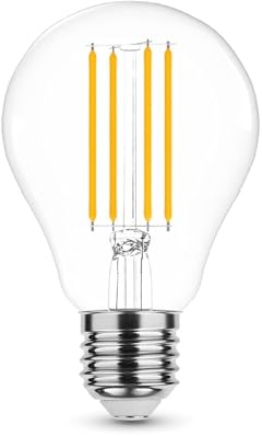 NuLoXx LED Filament A67 Bulb 10W/840 E27, 4000K neutralweiß klar, 1350 Lumen, ersetzt 90W, 360° Abstrahlwinkel, AC 220-240V, 35.000 Stunden, LED-Birne, LED Glühbirne