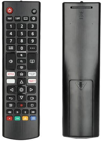 Telecomando AKB76040301 Compatibile Con LG Full HD TV 27TQ625S 28TQ525S 28LQ515S 28LQ525S 32LQ570B6LA 32LQ631C0ZA 24TQ510S-PZ 27TQ615S-PZ Sostituzione Controllore Con NETFLIX PrimeVideo Pulsanti