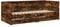 vidaXL Tagesbett, Gästebett mit 2 Schubladen mit Rollen, Schlafsofa für Schlafzimmer, Bettsofa Sofabett Daybed Bett, Räuchereiche 90x200cm Holzwerkstoff