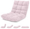 COSTWAY Canapé Paresseux Tatami Pliable Chaise de Plancher Coussin de Chaise de Lit Siège de Sol pour Maison, Bureau 105 x 57 x 15 cm (Rose Clair)