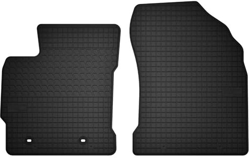 Wielganizator Automatten-Set – Passend für Toyota Auris II (2012-2018) – Gummimatten – Autozubehör – Auto Fußmatten – 2-teilig – Schwarz