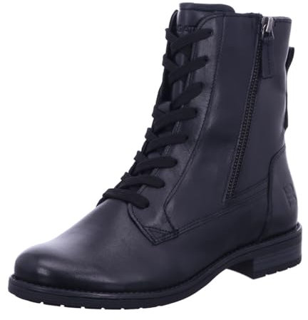 Bagatt - Stivali da donna Ronja I in morbida vera pelle nera con chiusura lampo, colore: Nero, Nero , 39 EU