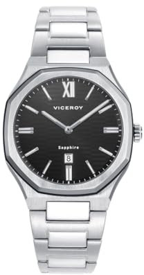 Viceroy Reloj Laura Escanes para Mujer, Caja Acero con Bisel IP Negro, Cristal Zafiro, Ref. 45000-53