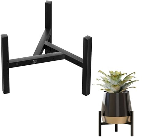 Supporto per piante regolabile, Supporto per vasi da fiori Panca in ferro per vasi da fiori con diametro esterno di 20-32 cm da utilizzare nei giardini da balcone e in ambienti interni.