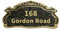 Plaque Numéro de Maison Personnalisée Plaque d'Adresse de Maison Extérieur Panneau de Signalisation en Acrylic Autocollant Médaille Gravée Vintage pour Boîte aux Lettres Domicile Hôtel Appartement