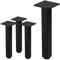 ML-Design Lot de 4 Pieds de Table I-Design 30 cm, Noir Brillant, en Acier Laqué, Carré, Profil 4x4 cm, Pieds de Meuble Réglables en Hauteur 1-4 cm, Pieds de Support pour Tables Basses, Bancs, Buffets