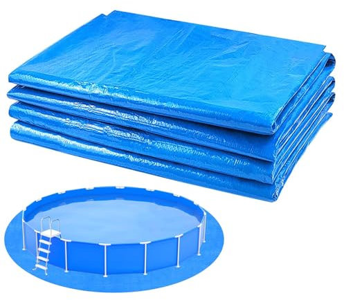FANGZ 9ft/11ft/13ft/16ft Pool Pad, Square Pool Liner Pad for AboveGround Pools, Puncture-Resistant Under Mat, Protective Pools Ground Cloth for Concrete, Lawn