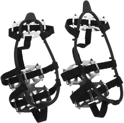 Didiseaon 1 Paio Antiscivolo per Scarpe con Chiodi Ghiaccio Chiodi per Cramponi per Escursionismo e Arrampicata Ghiaccio Accessori per Sicurezza su Scivolosi