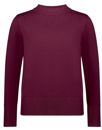Betty Barclay Damen Strickpullover mit Stehkragen 44, Dark Aubergine