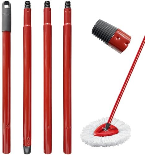 Compatibile con il bastone mocio in acciaio a 4 sezioni. Adatto per Vileda Turbo Smart e per Vileda EasyWring. Ricambio ideale, solido e funzionale, si installa velocemente per una pulizia efficace.