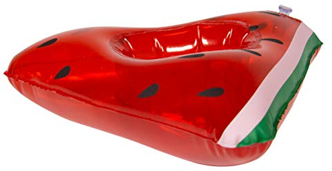 Folat 20285 Aufblasbarer Getränkehalter Melonenscheibe Rot