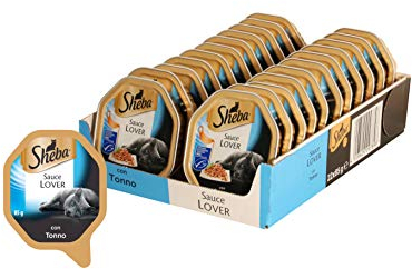 Sheba Sauce Collection Katzenfutter mit Thunfisch in zarter Sauce, 85 g, 22 Schalen