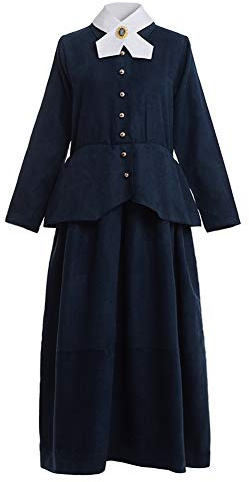 GRACEART Victorienne Robe Déguisement Nounou Mary Poppins Déguisement (S)