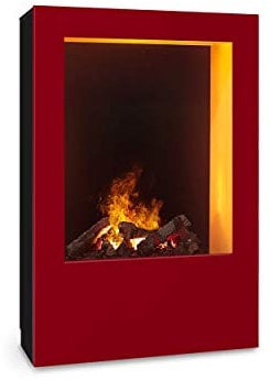 Magma® Infrarotkamin Neuheit – Echtes Kaminofenfeeling aus der Steckdose (L / 1200 Watt, Rot/Schwarz)
