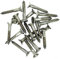Nr. 3 x 0,48 (2,5 mm x 12 mm) Senkkopf-Holzschraube mit Schlitz, Edelstahl (A2), 20 Stück