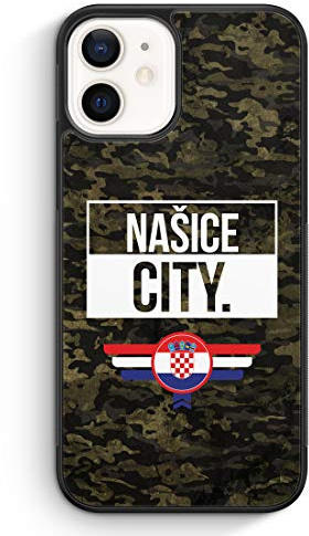Nasice City Camouflage Kroatien - Silikon Hülle für iPhone 12 mini - Motiv Design Kroatisch Hrvatska Croatia - Cover Handyhülle Schutzhülle Case Schale
