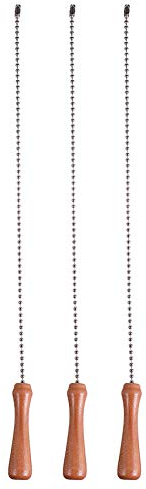 SOLUSTRE 3 Stück Lüfterzugketten Zugschalterketten Holzleuchten Zugkette Dekorative Zugkette Zugkette Verlängerung für Deckenleuchte Lüfter Lüfterkette Sortiert Farbe 1