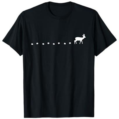 Jagd Reh Rehbock Rewild Fährte Spur Jagdbekeleidung Jäger T-Shirt