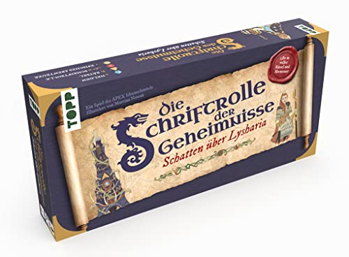 Die Schriftrolle der Geheimnisse – Schatten über Lysharia: Fantasy-Rätselreise auf 1,80 Meter! Suche auf der Wimmel-Landkarte mit epischer Geschichte. Aus der APEX-Ideenschmiede.