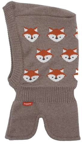 maximo Mini Boy-Schlupfmütze, Fuchs Halsteil ausgenäht, Windstopper Made in Germany