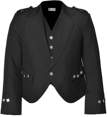 CELTIC PRO Scottish Argyle-Kilt-Jacke mit Weste/Weste