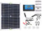 200w 12V Solar Panel Kit, Dual USB Ports Monocrystalline Solar Ladegerät Off Grid mit Solar Controller 100A Solar Panel Plus für Auto Yacht RV Batterie Ladegerät