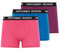 ANTONIO ROSSI (lot de 3/6) boxers ajustés pour hommes Fitted Boxer Hipsters Violet, Rose, Bleu (3 paquets) XL