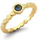 925 Sterling Silber 3 mm rund Labradorit Ring November Geburtsstein Stapelbarer Ring Feiner Schmuck für Frauen (Gold-Vermeil, 64)