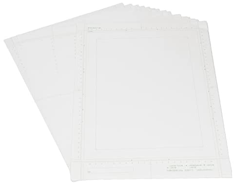 Fdit Comic-Manga-Papier, 30 B4 120g Blatt, Glänzend, Weiß, Skizzenpapier mit Skala zum Zeichnen