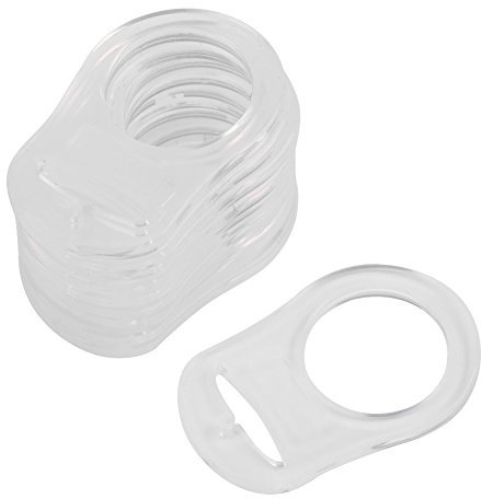 ViaGasaFamido Adattatore Clip Porta Ciuccio Multiplo in Silicone da 10 Pezzi con Morbido, Senza BPA, Facile da Pulire, compatibilità Nastro da 20 Mm, Accessori Multifunzionali per Bambini