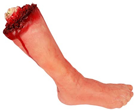 Muzrunq Propuls de Pied coupés réalistes réalistes de la Jambe de la Jambe d'halloween Accessoires Halloween Effrayant des Parties brisées du Corps brisé Festival Party Decoration Accessoire