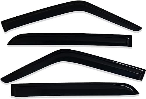 TEMAK 4 Stück Auto Windabweiser für Volkswagen Golf 2 MK2 1983-1990, Auto Fenstervisiere Regenschutz Wind Regenschutz Vent Shades Guard Deflector