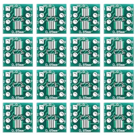 VGOL 100 Stück SOP8 auf DIP-Adapter SOP8 PCB-Adapter Konverter PCB-Umwandlungsplatine PCB-Prototypplatine SMD-Konverter Lötstiftplatine Doppelseitige Leiterplatte