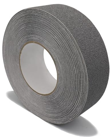 ONTWIE Ruban Antidérapant Gris, Bandes de Ruban Adhésif Antidérapant 5 cm x 20 m, Ruban Adhésif pour Marches D'escalier