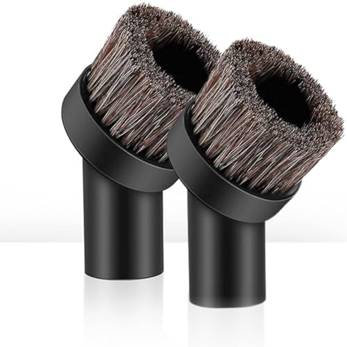 Replacement Brushes for Henry Hoover 2 Pcs of 32mm Universal Round Horse Hair Brushes for Henry Hetty Head Parts for Small Corner Cleaning Dusting Suction Nozzle Brushes