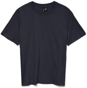 VERO MODA Basic Damen T-Shirt Top Rundhals Kurzarm Normal geschnitten