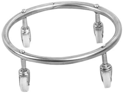 ULTECHNOVO Home Gas Cylinder Holder Movable Stand with Tray Tank Bracket Easy Rolling