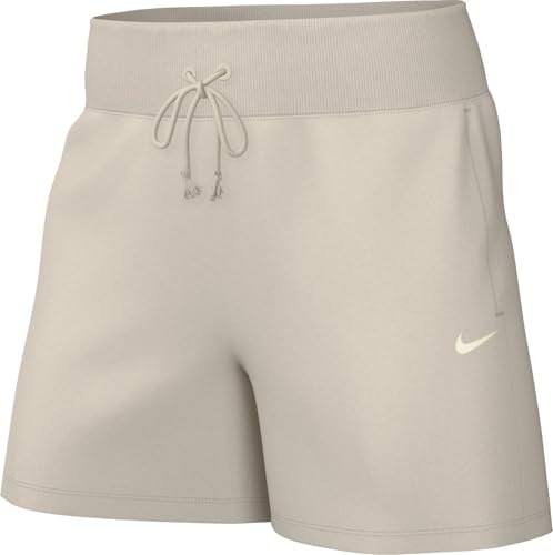 Nike Sportswear FD1409 - Pantaloncini da Donna in Pile Phoenix a Vita Alta