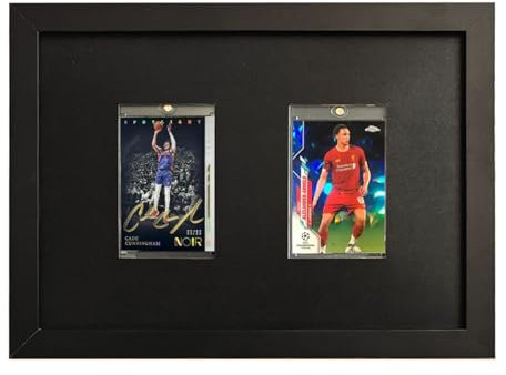 Présentoir pour cartes à collectionner, 32,3 x 23,5 cm, peut contenir 2 cadres de cartes à collectionner pour cartes, baseball, basket-ball, football, hockey